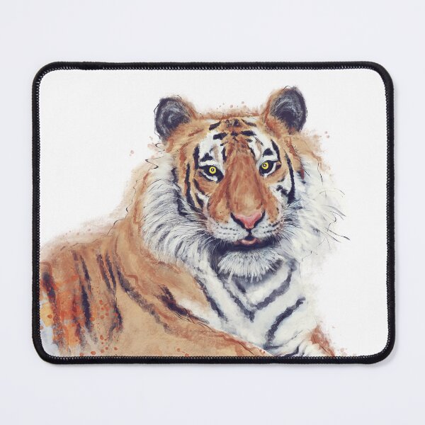 Item preview, Digital Watercolor Painting Of Tiger on White Background designed and sold by svetlanna.