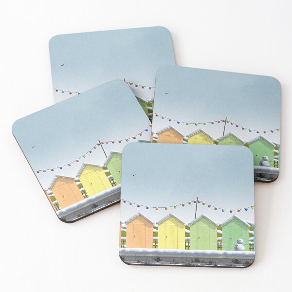 Item preview, Summer Beach Huts designed and sold by LazloWoodbine.