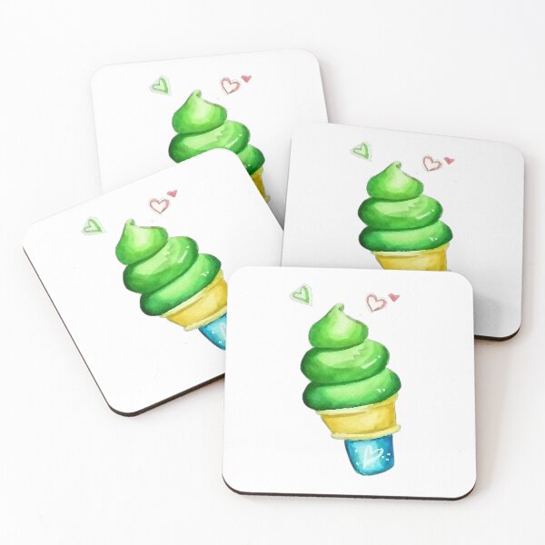 Item preview, Delicious swirly thick matcha ice cream designed and sold by Akali999.