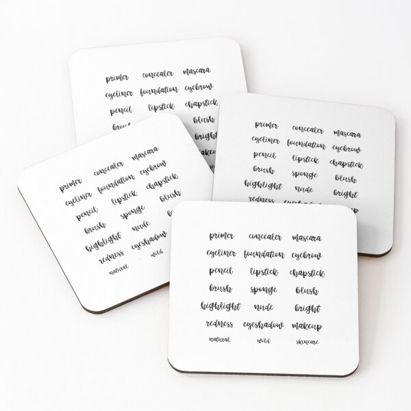Item preview, makeup labels sticker or magnet set! | organization labels designed and sold by snail-galaxy.