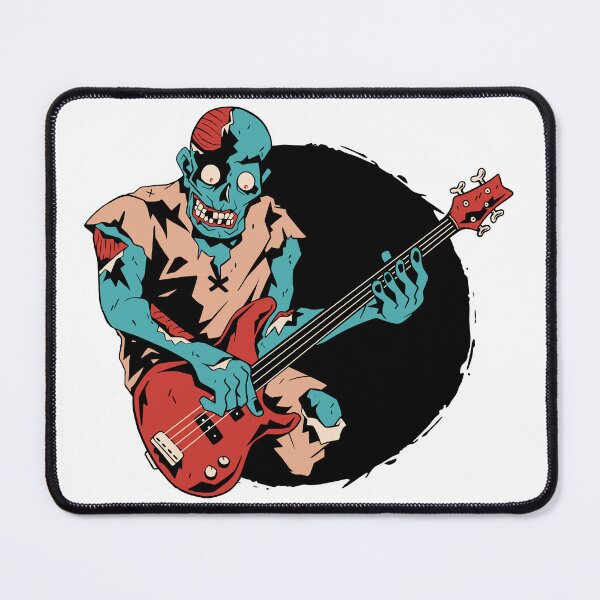 Item preview, Zombie plays bass - undead bass player designed and sold by Rob-Son.