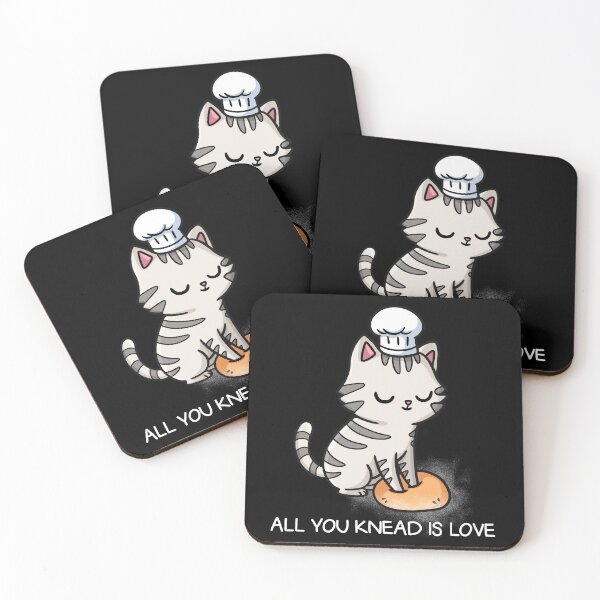 Item preview, Baking Gift, All You Knead Is Love, Cat Love Baking | Cat Baking Biscuits designed and sold by Mini Pandas.