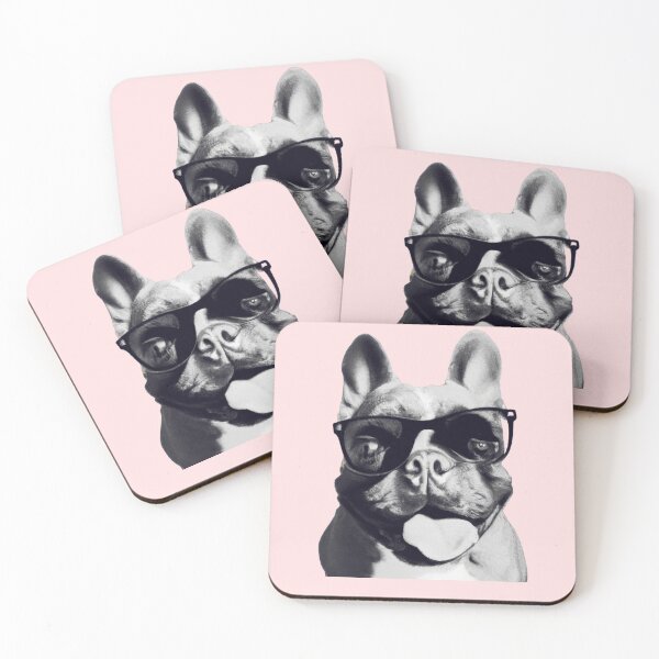 Item preview, Retro Cute Eyeglass Wearing French Bulldog designed and sold by ILLYL Creatives.