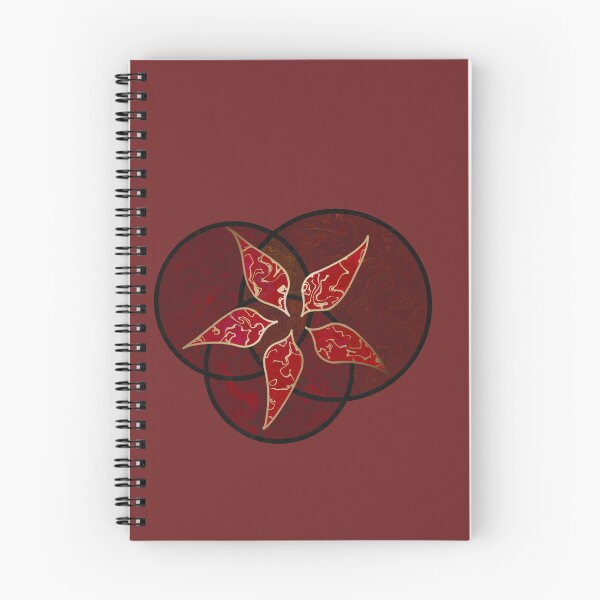 Item preview, Marbled Floral Red-n-Gold designed and sold by PennyOaksArt.