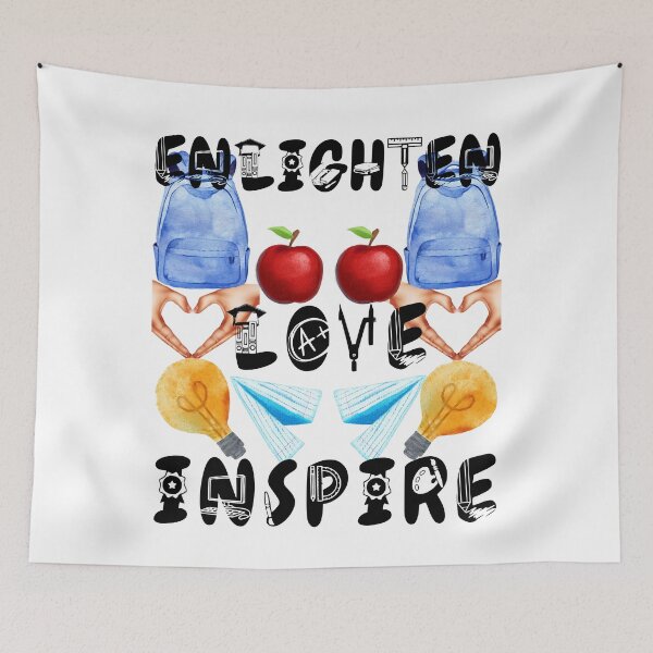 Item preview, enlighten love inspire; teach love inspire designed and sold by movie-popcorn.