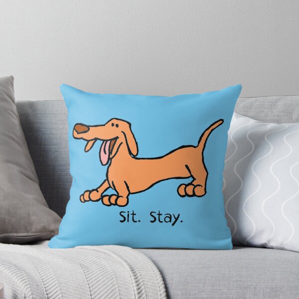Item preview, Sit Stay Daft Dachshund Sausage Weiner Dog designed and sold by MoPaws.