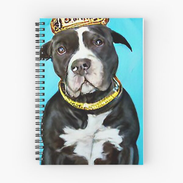 Item preview, Oil Painting of a King Pit Bull designed and sold by AnimalCutness.