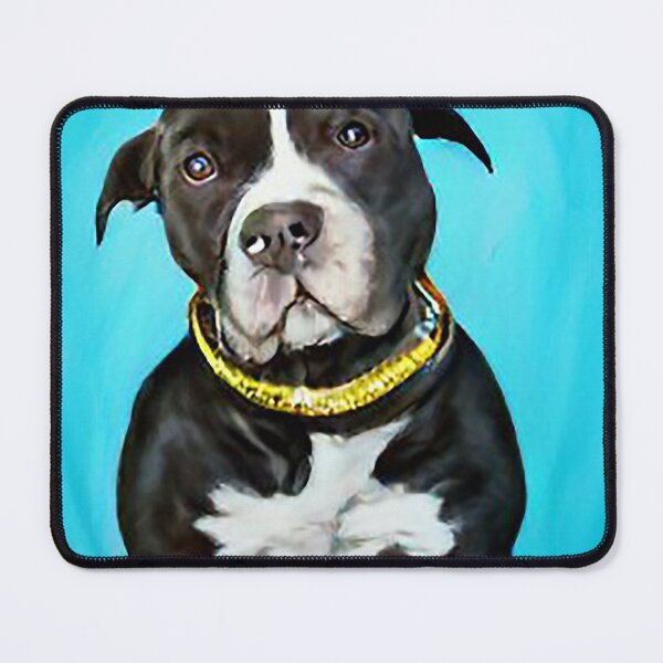 Item preview, Oil Painting of a King Pit Bull designed and sold by AnimalCutness.