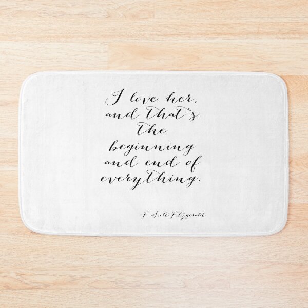 Item preview, I love her - F Scott Fitzgerald designed and sold by peggieprints.