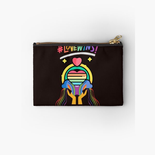Item preview, Love wins pride graphic tee,  beautiful rainbow colors  designed and sold by Kim  Loftis.