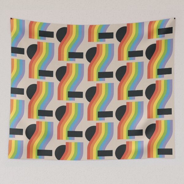 Item preview, Graphic Rainbow Pride Stripes & Shapes designed and sold by planetRM.