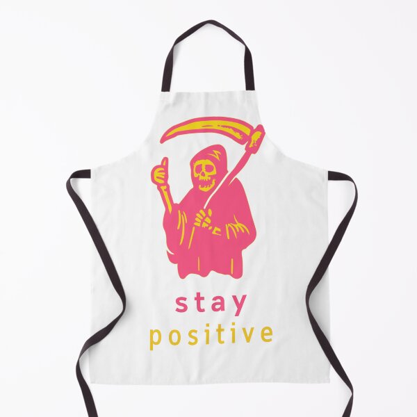 Item preview, Stay Positive , Reaper , skull , Waterproof Sticker , Hydro Flask Sticker designed and sold by Wiseth-.