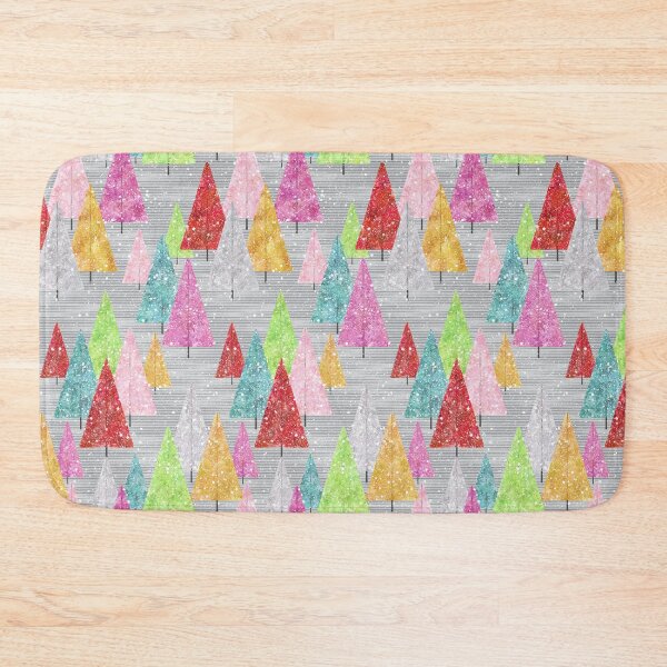 Item preview, Retro Mid century Pine Trees Forest designed and sold by WickedRefined - Nicole Demereckis.