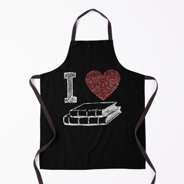 Item preview, I Love Books Letter Heart Cute Bookworm Reading designed and sold by Delightfully Cynical.