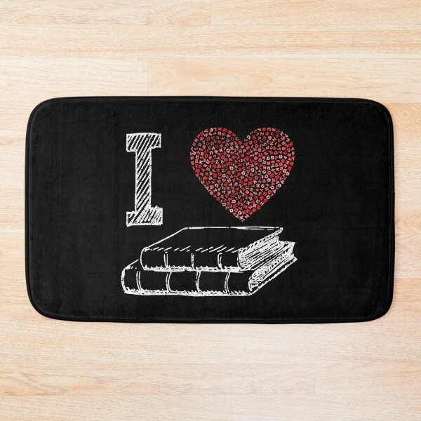 Item preview, I Love Books Letter Heart Cute Bookworm Reading designed and sold by Delightfully Cynical.
