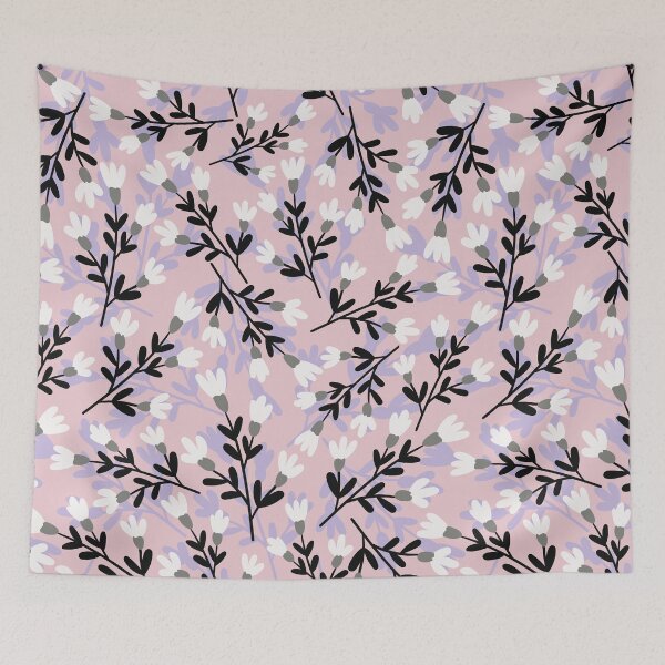 Item preview, Pink & Purple Leaf Print designed and sold by StudioPosies.