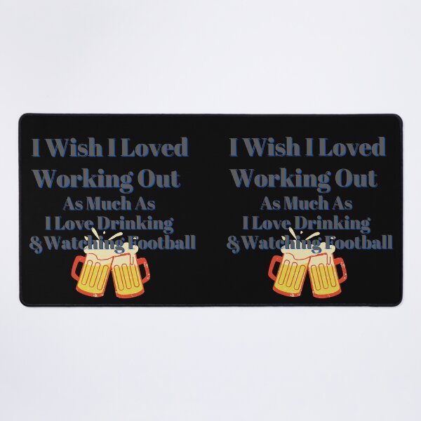Item preview, Wish I Loved Working Out As Much As Football designed and sold by Fabuluss4Life.