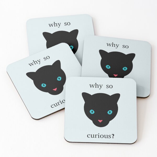 Item preview, Why so curious black cat up designed and sold by Opalaeo.