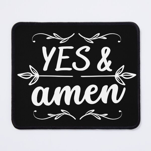 Item preview, Yes & Amen - Black designed and sold by ChristianStyles.