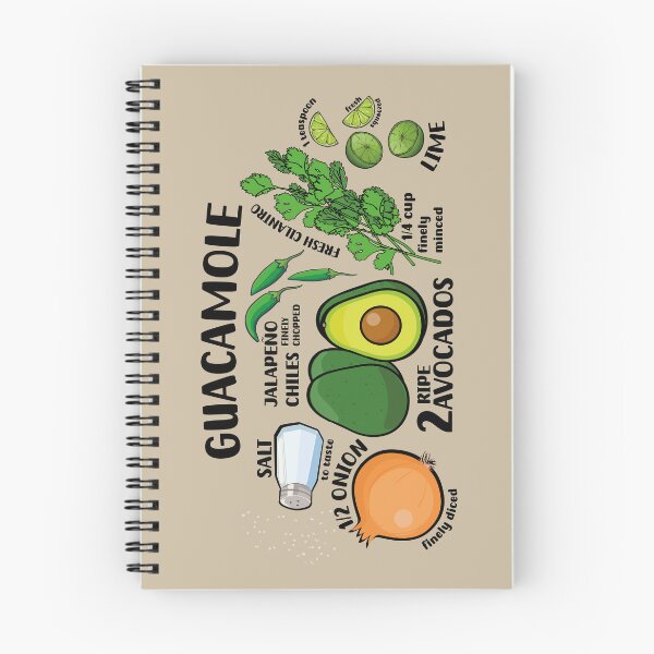 Item preview, How to make guacamole illustrated recipe ingredients authentic mexican food designed and sold by T-Mex.