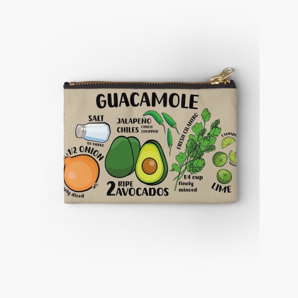 Item preview, How to make guacamole illustrated recipe ingredients authentic mexican food designed and sold by T-Mex.