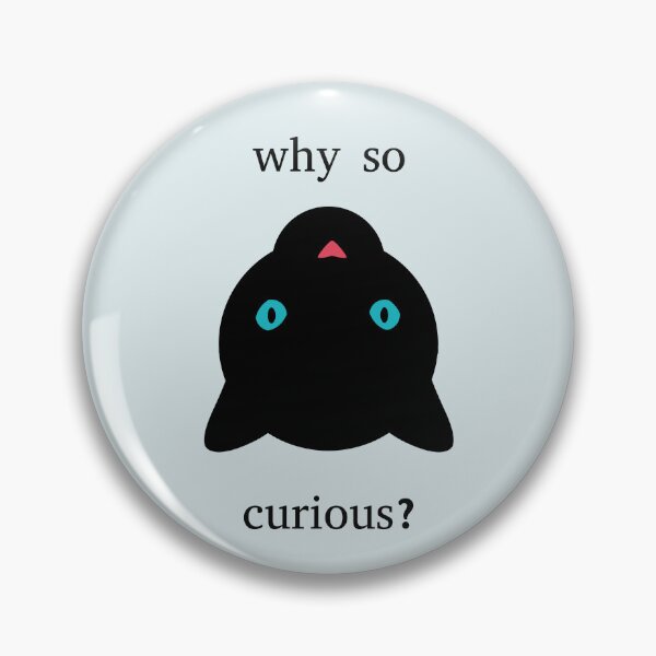 Item preview, Why so curious black cat upside down designed and sold by Opalaeo.