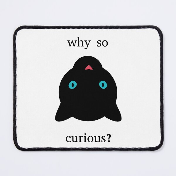 Item preview, Why so curious black cat upside down designed and sold by Opalaeo.