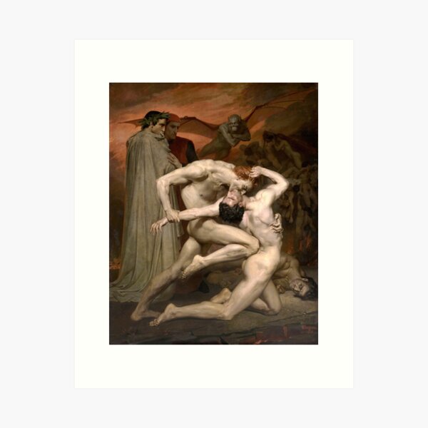 Item preview, Dante and Virgil in Hell, by William Bouguereau. designed and sold by Historical Paintings.
