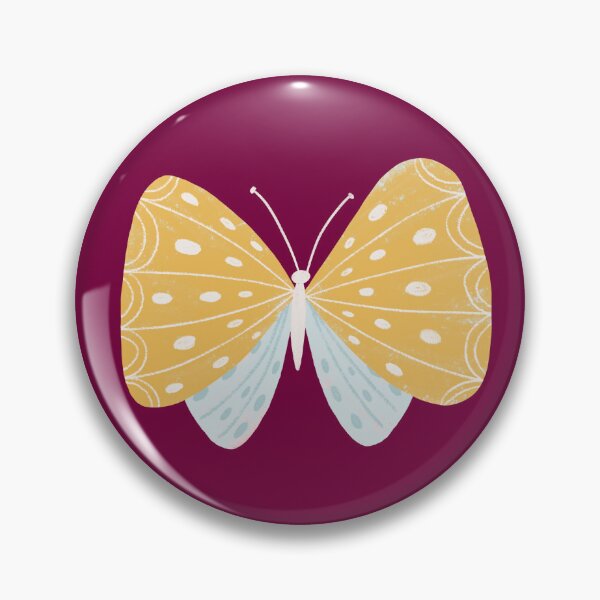Item preview, Gold and Blue Butterfly on Maroon designed and sold by Heather Rosas.