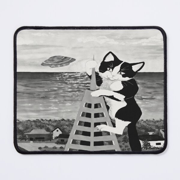 Item preview, Mr. Purr the GIANT cat B and W designed and sold by Jacklyn G. Jones.