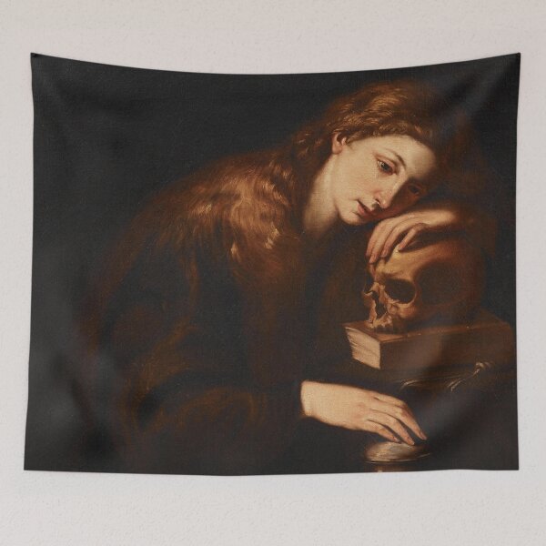 Item preview, The Penitent Mary Magdalene | Neapolitan Art | 17th Century Renaissance Gospel Biblical Art designed and sold by CJET.