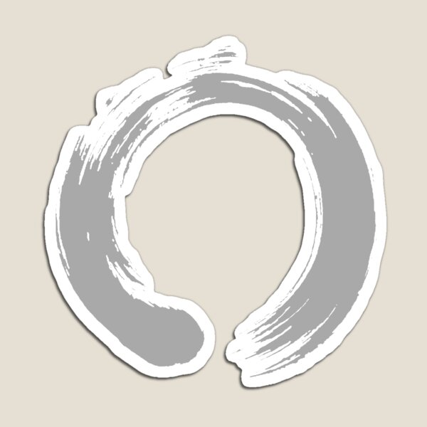 Ancient Japanese Enso Calligraphy Symbol Magnet