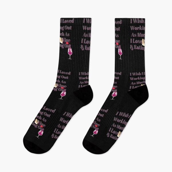 Item preview, Wish I Loved Working Out As Much As Wine designed and sold by Fabuluss4Life.