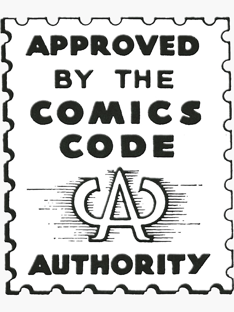 Comics Code Authority Seal Superhero by 16TonPress