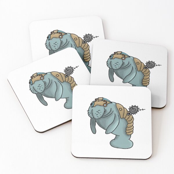 Item preview, laser robot manatee designed and sold by Ray Fox.