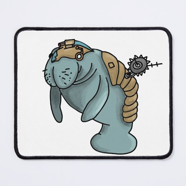Item preview, laser robot manatee designed and sold by Ray Fox.