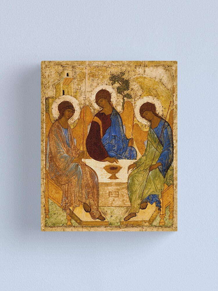 Vista alternativa de Lienzo Pintura de la Santísima Trinidad Rublev Trinity Print Icon Arte de la pared religiosa cristiana