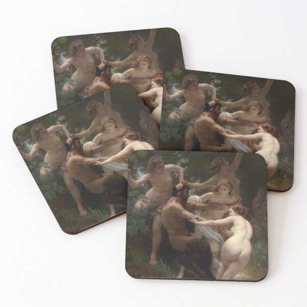 Item preview, Nymphs and Satyr, by William Bouguereau. designed and sold by Historical Paintings.