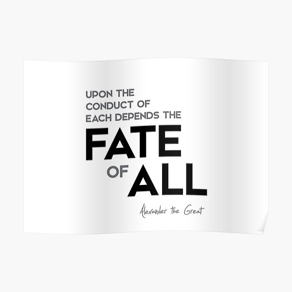 fate of all - alexander the great Poster