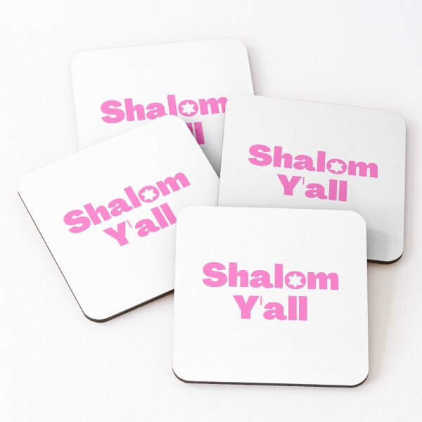Item preview, Shalom Y'all pink designed and sold by NJGDesigns.