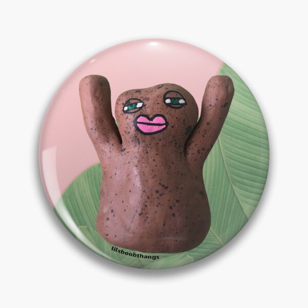 Item preview, Mr. Blob Clay Friend, Banana leaves Art, Indie art, banana leaves | lilsboobthangs designed and sold by lilsboobthangs.