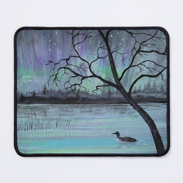 Item preview, Loon Under Aurora, Painted July 27, 2022 designed and sold by Debbie Center.