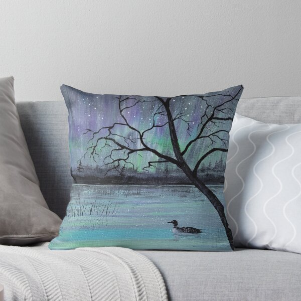Item preview, Loon Under Aurora, Painted July 27, 2022 designed and sold by Debbie Center.