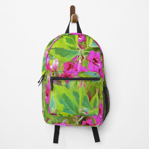 Item preview, Beautiful Green Weigela with Crimson Flowers designed and sold by myrubiogarden.