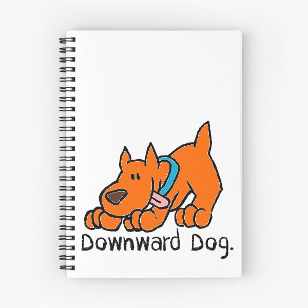 Item preview, Downward Dog Yoga Funny Cartoon designed and sold by MoPaws.