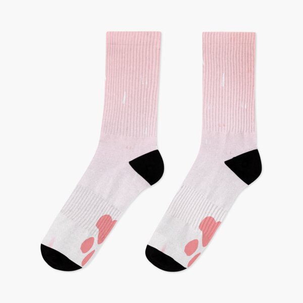 Item preview, Cat Paw Socks (Pink) designed and sold by VoskhodArt.