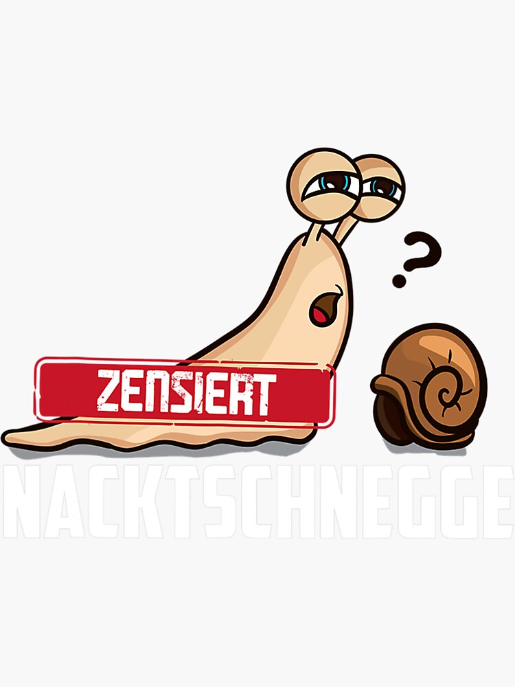 "Snail slug slug Censored Joke fun " Sticker for Sale by JoelBlind