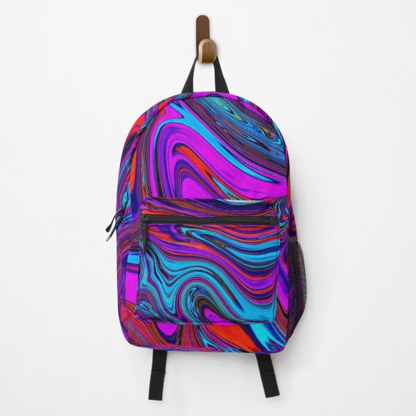 Item preview, Marbled Magenta, Blue and Red Abstract Art designed and sold by myrubiogarden.