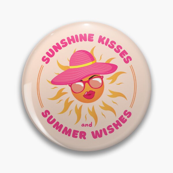 Item preview, Sunshine Kisses and Summer Wishes | Hot Pink Girly Sun for Summerlover designed and sold by AurayaStudio.