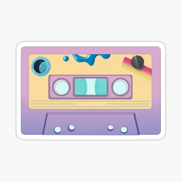 Después del cassette de la risa Pegatina